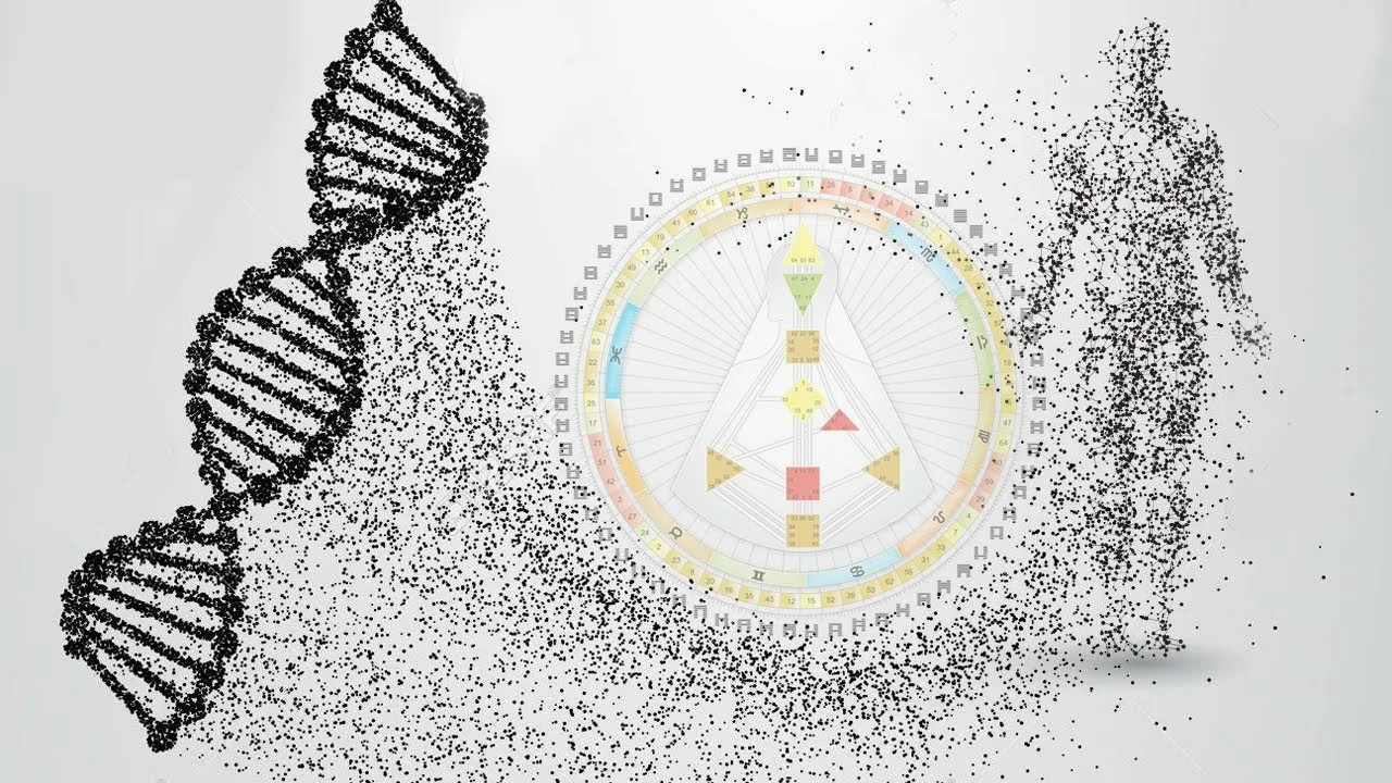 Спираль ДНК символизирующая Генные ключи