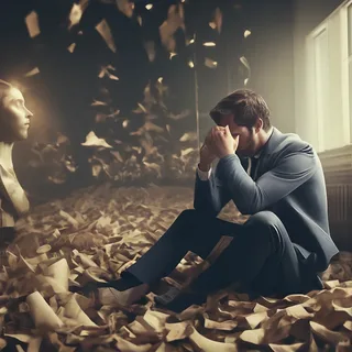 Уставший и разочаровавшийся в жизни человек